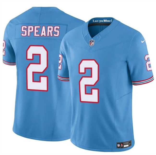 Men%27s Tennessee Titans #2 Tyjae Spears Blue 2024 F.U.S.E. Throwback Vapor Limited Stitched Jersey->tampa bay buccaneers->NFL Jersey